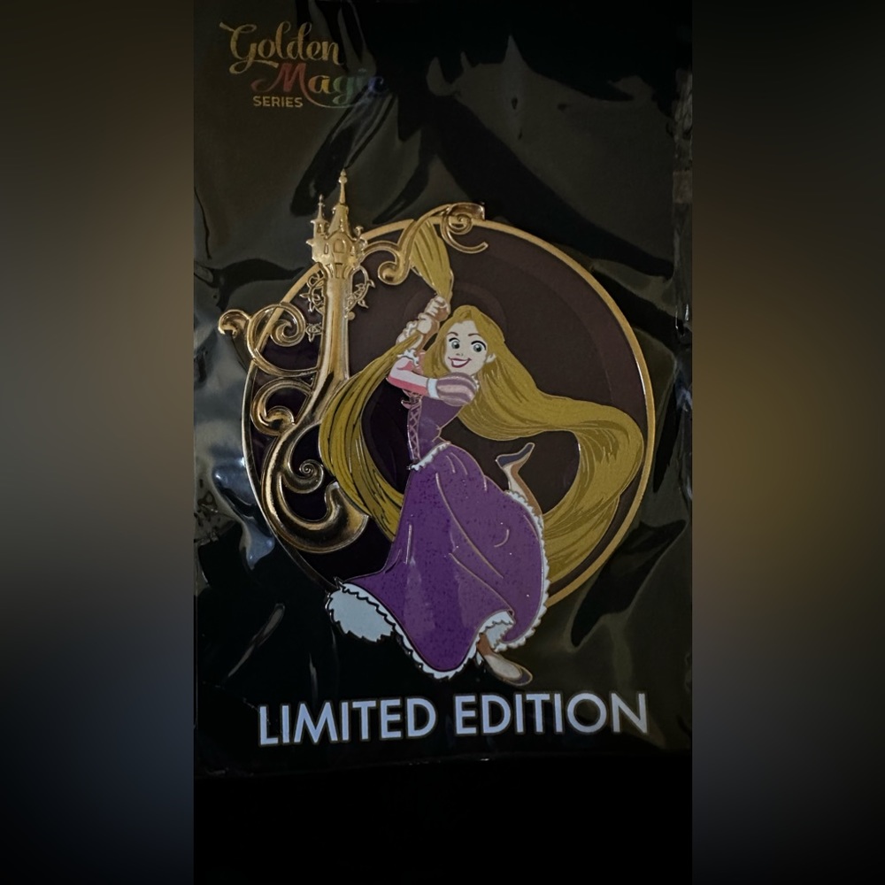 Large limited edition golden magic series Disney belle pin